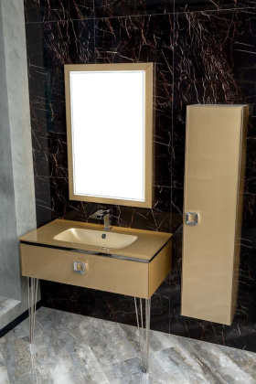 Шкаф-пенал LUCIDO Светлое золото 304801 772-Light Gold Boheme