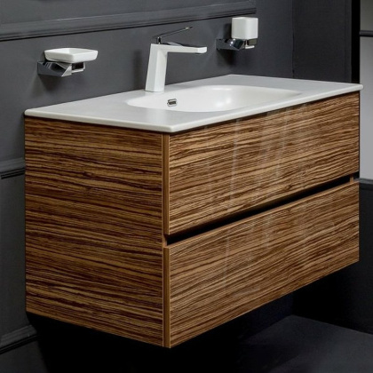 Тумба без раковины Vallessi 100*46cm ZEBRANO 2 полки 837-100-Z Boheme