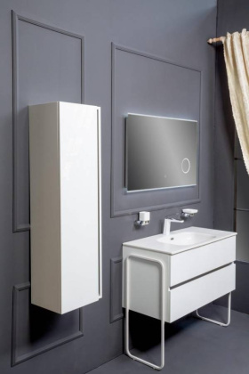 Тумба без раковины Vallessi 80*46cm WHITE 2 полки, 837-080-W Boheme