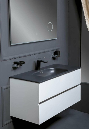 Тумба без раковины Vallessi 80*46cm WHITE 2 полки, 837-080-W Boheme