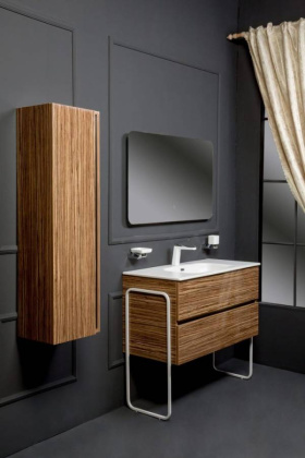 Тумба без раковины Vallessi 80*46cm ZEBRANO 2 полки 837-080-Z Boheme