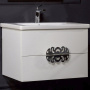 Тумба 100см*43,5 WHITE (керам.моноблок) 830-100-WH Boheme