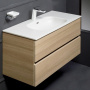 Тумба без раковины Vallessi 140*46cm LIGHT OAK 4 полки 837-140-LA Boheme