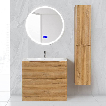 Тумба с раковиной напольная  BelBagno ACQUA 80 Bianco Lucido, раковина белая