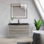 Тумба с раковиной подвесная  BelBagno ACQUA 100 Rovere Rustico, раковина белая