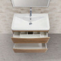 Тумба с раковиной подвесная  BelBagno ACQUA 80 Rovere Rustico, раковина белая