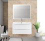 Тумба с раковиной подвесная  BelBagno ACQUA 80 Rovere Rustico, раковина белая
