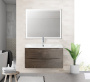 Тумба с раковиной подвесная  BelBagno ACQUA 80 Rovere Rustico, раковина белая