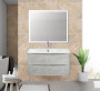 Тумба с раковиной подвесная  BelBagno ACQUA 80 Rovere Rustico, раковина белая