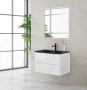 Тумба с раковиной подвесная  BelBagno ACQUA 80 Rovere Rustico, раковина белая