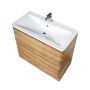 Тумба с раковиной напольная BelBagno ALBANO 100 Bianco Lucido, раковина белая