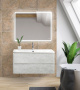 Тумба с раковиной подвесная BelBagno ALBANO 80 Rovere Rustico, раковина белая