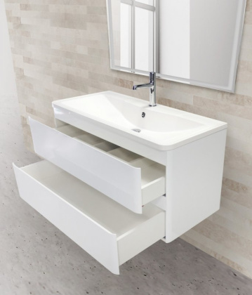 Тумба с раковиной подвесная BelBagno ALBANO 90 Rovere Rustico, раковина белая
