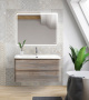 Тумба с раковиной подвесная BelBagno ALBANO 90 Rovere Rustico, раковина белая