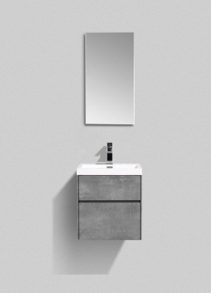 Тумба с раковиной подвесная BelBagno PIETRA MINI 50AS Bianco Lucido, раковина белая