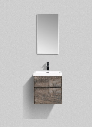 Тумба с раковиной подвесная BelBagno PIETRA MINI 50AS Bianco Lucido, раковина белая