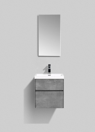Тумба с раковиной подвесная BelBagno PIETRA MINI 50AS Bianco Lucido, раковина белая