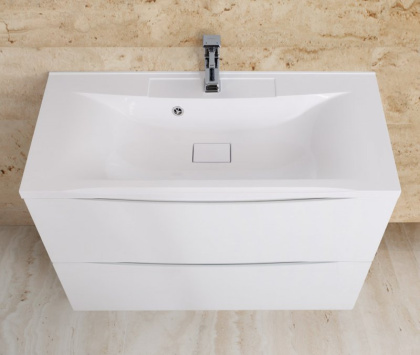 Тумба с раковиной напольная BelBagno MARINO 80 Bianco Lucido, раковина белая