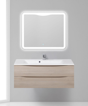 Тумба с раковиной подвесная BelBagno MARINO 110 Bianco Lucido, раковина белая
