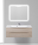 Тумба с раковиной подвесная BelBagno MARINO 120 Rovere Bianco, раковина белая