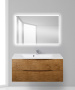 Тумба с раковиной подвесная BelBagno MARINO 120 Rovere Bianco, раковина белая
