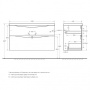 Тумба с раковиной подвесная BelBagno MARINO-H60 110 Rovere Nature, раковина белая