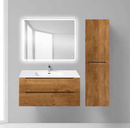Тумба с раковиной подвесная BelBagno ETNA 120  Rovere Nature, раковина белая