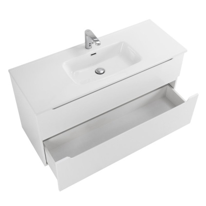 Тумба с раковиной подвесная BelBagno ETNA-H60 120 Bianco Lucido, раковина белая