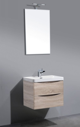 Тумба с раковиной подвесная  BelBagno ANCONA-N 60 Bianco Lucido, раковина белая