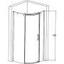 Душевой уголок Jacob Delafon Contra E22R90R/L-GA 90x90 см, шт