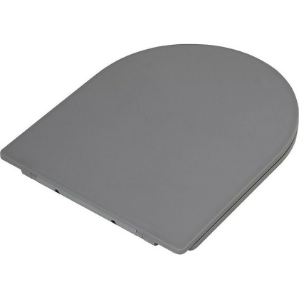 COLORATO Сиденье дюропласт, soft close, металлическое крепление, серое матовое, BB062SC-GR