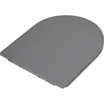 COLORATO Сиденье дюропласт, soft close, металлическое крепление, серое матовое, BB062SC-GR