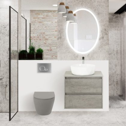 COLORATO Сиденье дюропласт, soft close, металлическое крепление, серое матовое, BB062SC-GR