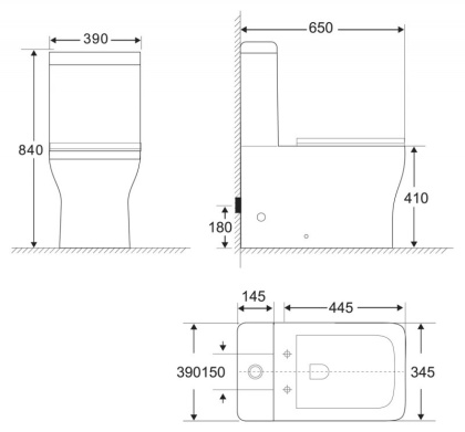 Сиденье дюропласт, soft close, металлическое крепление BB2112SC