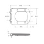 Сиденье дюропласт, soft close, металлическое крепление BB2312SC