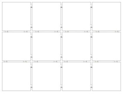 Плитка настенная 1230H Конфетти белый, полотно 29,8х39,8 из 12 частей 9,8х9,8 (96шт/0,92м2), м2
