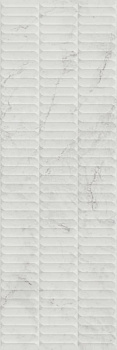 Тубкаль белый глянцевый структура обрезной 30x89,5x1,05