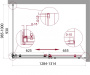 ACQUA-AH-1-140/90-C-NERO Душевой уголок