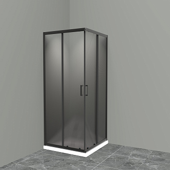 Душевой уголок BelBagno UNO-195-A-2-90-P-NERO