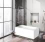 Душевая шторка на ванну BelBagno UNO-V-1-80/150-C-Cr