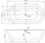 Акриловая ванна BELBAGNO BB13-1800