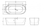 Акриловая ванна BELBAGNO BB306-1585