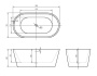 Акриловая ванна BELBAGNO BB306-1585