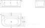Акриловая ванна BELBAGNO BB408-1500-800