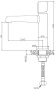 UNO Смеситель для раковины без донного клапана, хром UNO-LVM-CRM
