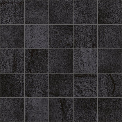 Металлика Декор мозаичный чёрный MM34034 25х25