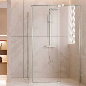 Душевой уголок Экстенза (Extenza) VSR-4EX111210CLG, 1100/1200*1000, Брашированное золото, стекло прозрачное