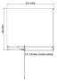Душевой уголок Экстенза (Extenza) VSR-4EX111210CLG, 1100/1200*1000, Брашированное золото, стекло прозрачное
