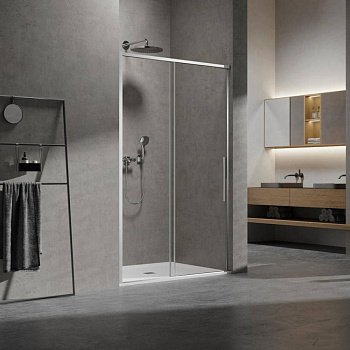 Душевая дверь Slim VDS-6SL140CL, 1400, хром, стекло прозрачное