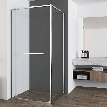 Душевой уголок Tesi VSRW-7TS9012CL, 1200*900, хром, стекло прозрачное